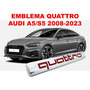 Emblema Quattro Audi A5/s5 2008-2023 Crom/negro