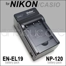  A64 Cargador Bateria En-el19 Nikon Coolpix Casio Np-120