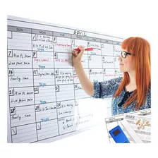 Lamina De Corcho Calendario De Pizarra Blanca Jumbo Laminado