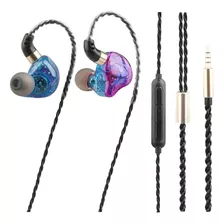 Audífonos In-ear Color De Resplandor Transparente,con Micróf