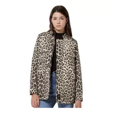 Chaqueta Murphy Print Chocolate Y Negro St. Marie