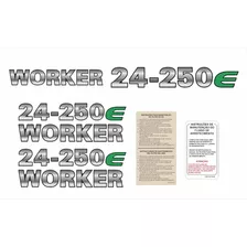 Kit Adesivo Volkswagen 24-250 E Worker Caminhão Cmk99 Fgc