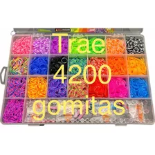 Set De Gomitas Para Armar Pulseras En Caja 