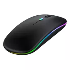 Mouse Bluetooth Sem Fio Usb Portátil Recarregável Ergonômico Cor Versão Aprimorada De Modo Duplo 189d Preta