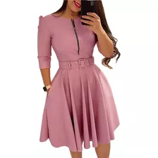  Vestido Feminino Moda Evangélica Midi Gode Poderosa