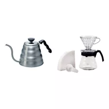 Hario Kit Barista - V60 + Chaleira 1.2 L Original 