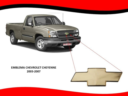 Emblema Para Parilla Chevrolet Silverado Cheyenne 2003-2007 Foto 5