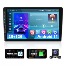 Estéreo De Auto Android De 9 Pulgadas Con Doble Din Inalámbr