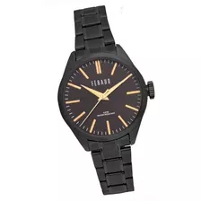 Reloj Feraud F5554 100% Acero Cristal Duro Black 30m Wr