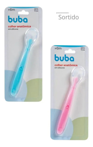 Colher Em Silicone Sortido | Buba - 1 Unidade