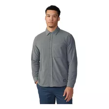 Mountain Hardwear - Camisa Microchill Para Hombre, Color Gri