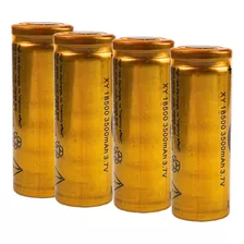 Kit 4 Bateria 18500 3,7v Li-ion 