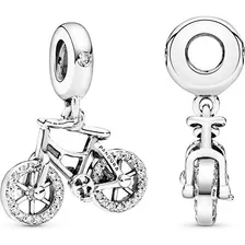 Charm Pandora Bicicleta Life Cristales Y Plata Ale 925