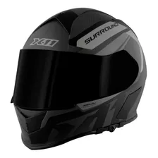 Capacete X11 Revo Pro Surround Preto Cinza Fosco 