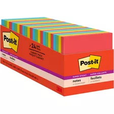 Notas Autoadhesivas Post-it, 3 X 3 Pulgadas, 24 Blocs, 2 X T