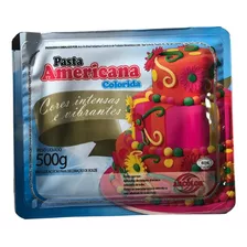 Fondant O Pasta Americana De Colores 500 Gr
