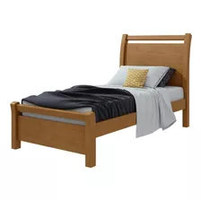 Cama Solteiro Reali Plus Móveis Lopas Amêndoa Clean Jh