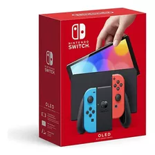 Nintendo Switch Oled 64gb Color Azul Y Rojo / Lyntech