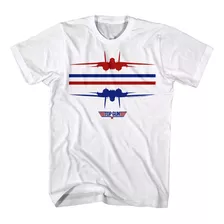 Camiseta Top Gun F14 Roja Y Azul Icónica Películ