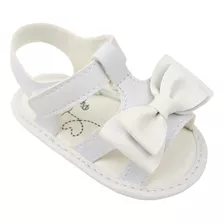 Sandália Clássica Mini Branca Bebê Conforto Qualidade