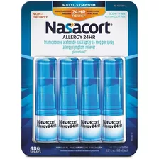 Nasacort Spray Nasal Alívio 24 Horas Antialergico Kit 4
