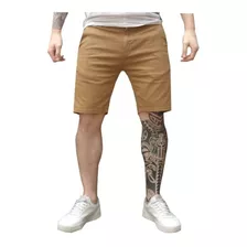 Bermudas De Gabardina Elastizada Corte Chino Import Art 3090