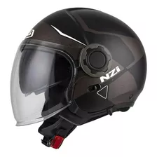 Capacete Nzi Ringway Duo Xtrainer - Preto Branco Fosco