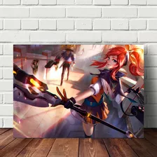 Quadros Decorativos Mdf Jogo - Game Lol Campeã Lux - Skins