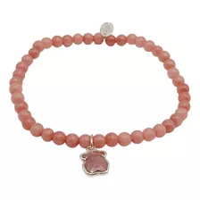 Pulsera Bear Tous Rodonita Ajustable + Estuche Y Bolsa