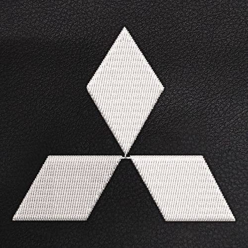 Bolsa  De Basura Para Carro Mitsubishi Logo Blanco Foto 3