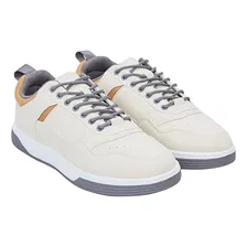 Zapatilla Hombre Moda Beige Corona