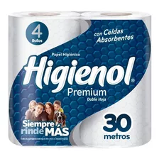 Papel Higiénico Higienol Doble Hoja Premium 30mts X4