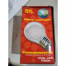 Kit 10 Lampada Incandescente 60w X 127v Jr Novas Bocal E 27