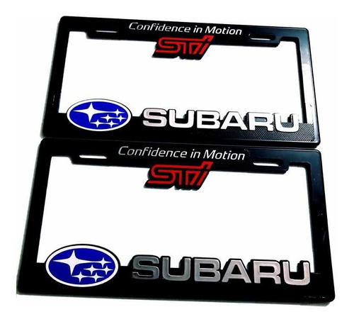 Par (2) Portaplacas Subaru Foto 2