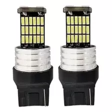 X2 Ampolleta 45 Led W21w T20 Canbus 1 Contacto Ambar 12 24v