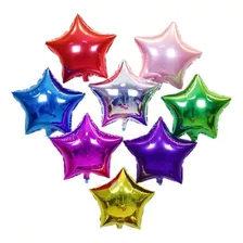 Globos Estrellas Metalizados 18 Pulgadas 45cm X5 Unidades