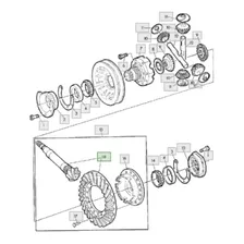 Al70947 Corona Y Piñón John Deere Para 2755 Eje Trasero