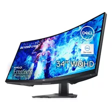 Dell Juegos Curvos, Monitor Curvado De 34 Pulgadas Con Frec. Color Negro