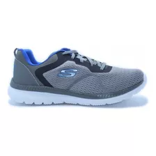 Tênis Masculino Skechers Bountiful Quick Path - Cinza/azul