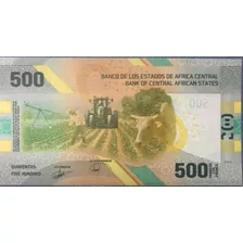 Billete De Estados De Africa Central 500 Francos Año 2022