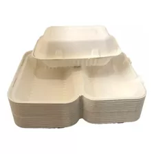 Envase Comida Compostable S/división 23x15cms - 50 Unidades