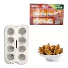 Máquina De Fazer Salgados Coxinhas 8 Formas Kit Completo