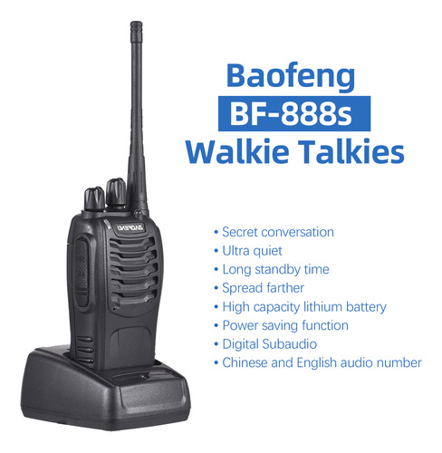 Walkie Talkie Baofeng 888s Radio De Comunicacione Pack 2 Foto 2
