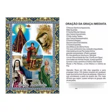 100 Santinho Graça Imediata Oração - 7x10 Cm