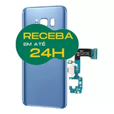 Tampa Traseira Para Galaxy S8 G950 De Vidro + Flex Conector!