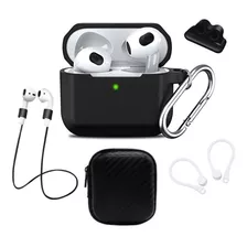 Funda Para AirPods 3 Gen Silicona + Set Accesorios 6 En 1