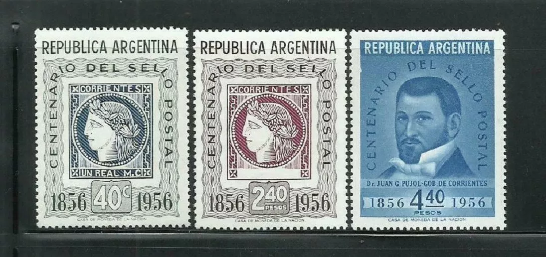 1956 Centenario Del Primer Sello- Argentina (serie) Mint