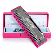 Armónica C/funda East Top Harmonica Diatónica - Rosa