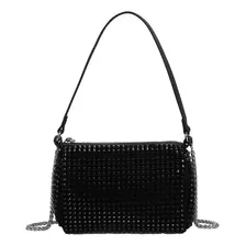 Bolso Clutch Elegante De Mujer Con Incrustaciones Cristales 