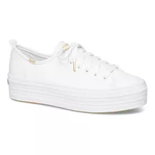 Zapatilla Keds Triple Up Leather White